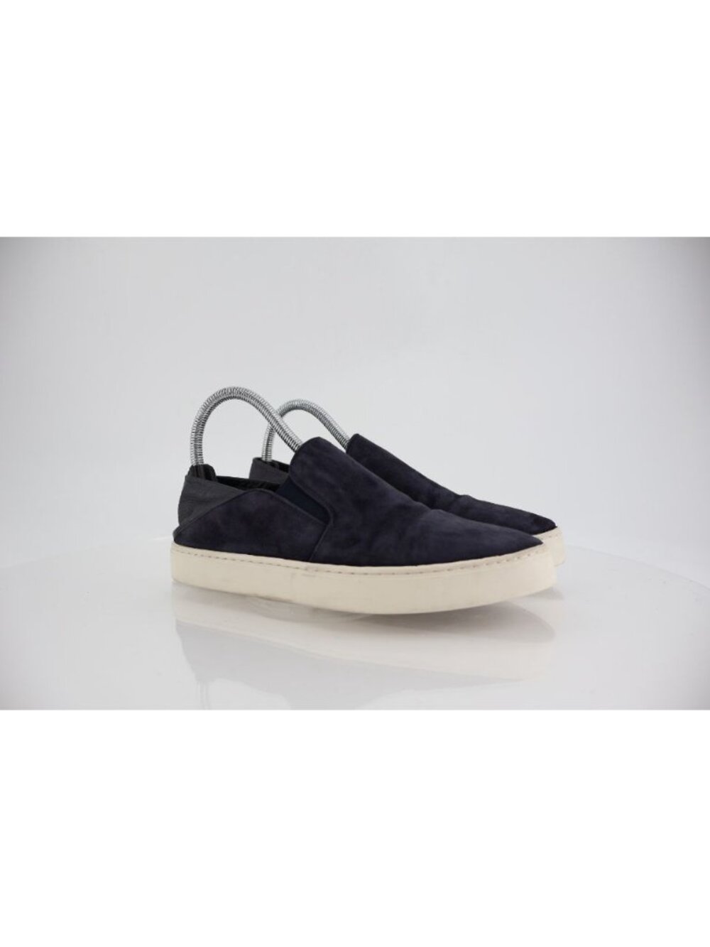 Vince Garvey Shoes Women's 6.5 Blue Suede Slip On Loafers Comfort Platform